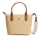 TOMMY HILFIGER Popette Mini Tote Bag Natural Raffia