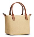 TOMMY HILFIGER Popette Mini Tote Bag Natural Raffia