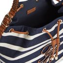 TOMMY HILFIGER TH Elevated Summer Bucket Stripe Stripe Blue / Cognac