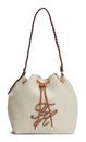 TOMMY HILFIGER TH Elevated Summer Bucket Bag Canvas Canvas / Cognac