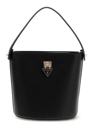 GUESS Patsie Top Handle Bucket Black GUESS Patsie Top Handle Bucket Black