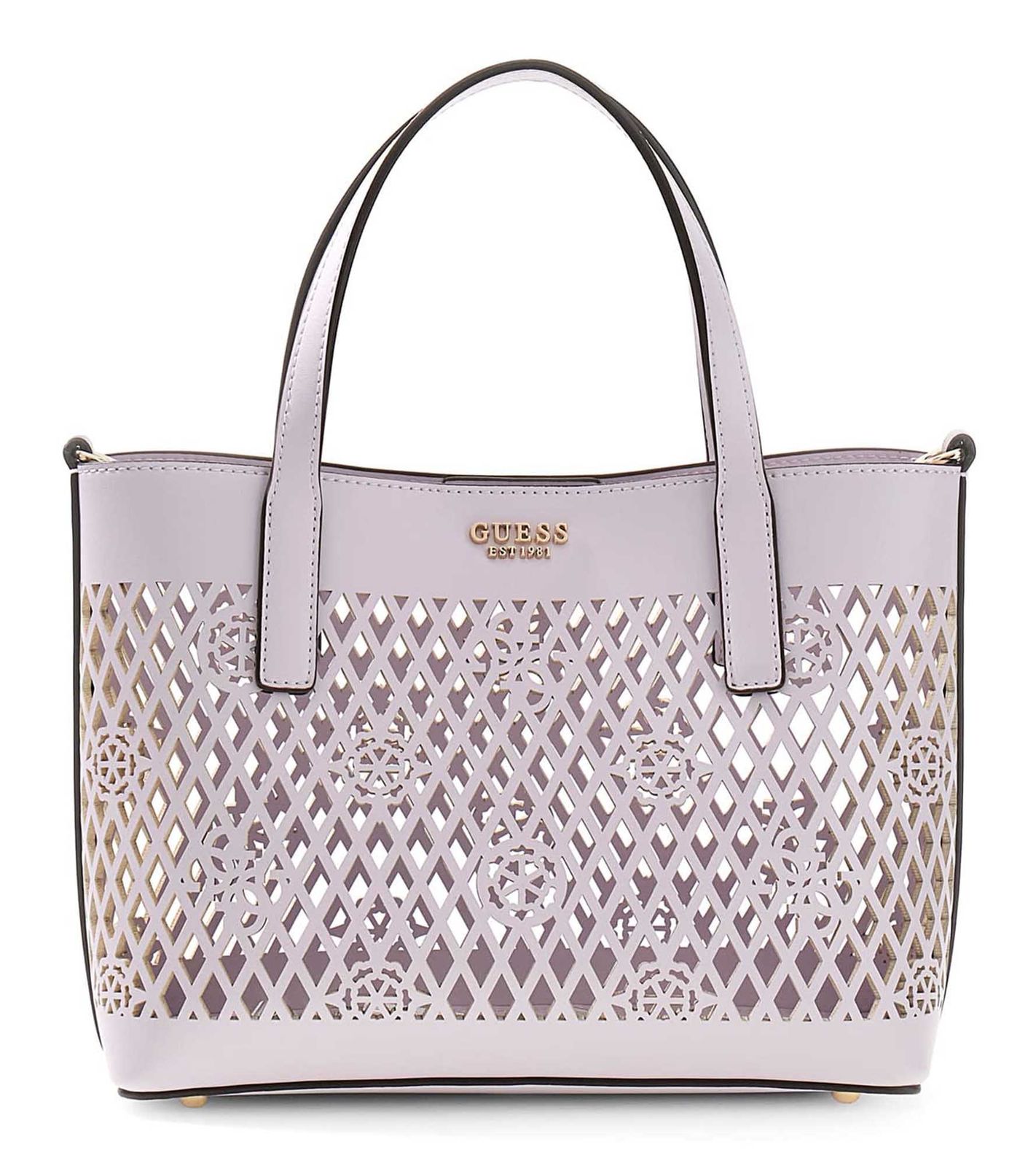 GUESS Letty 2 In 1 Mini Tote Lilac GUESS Letty 2 In 1 Mini Tote Lilac
