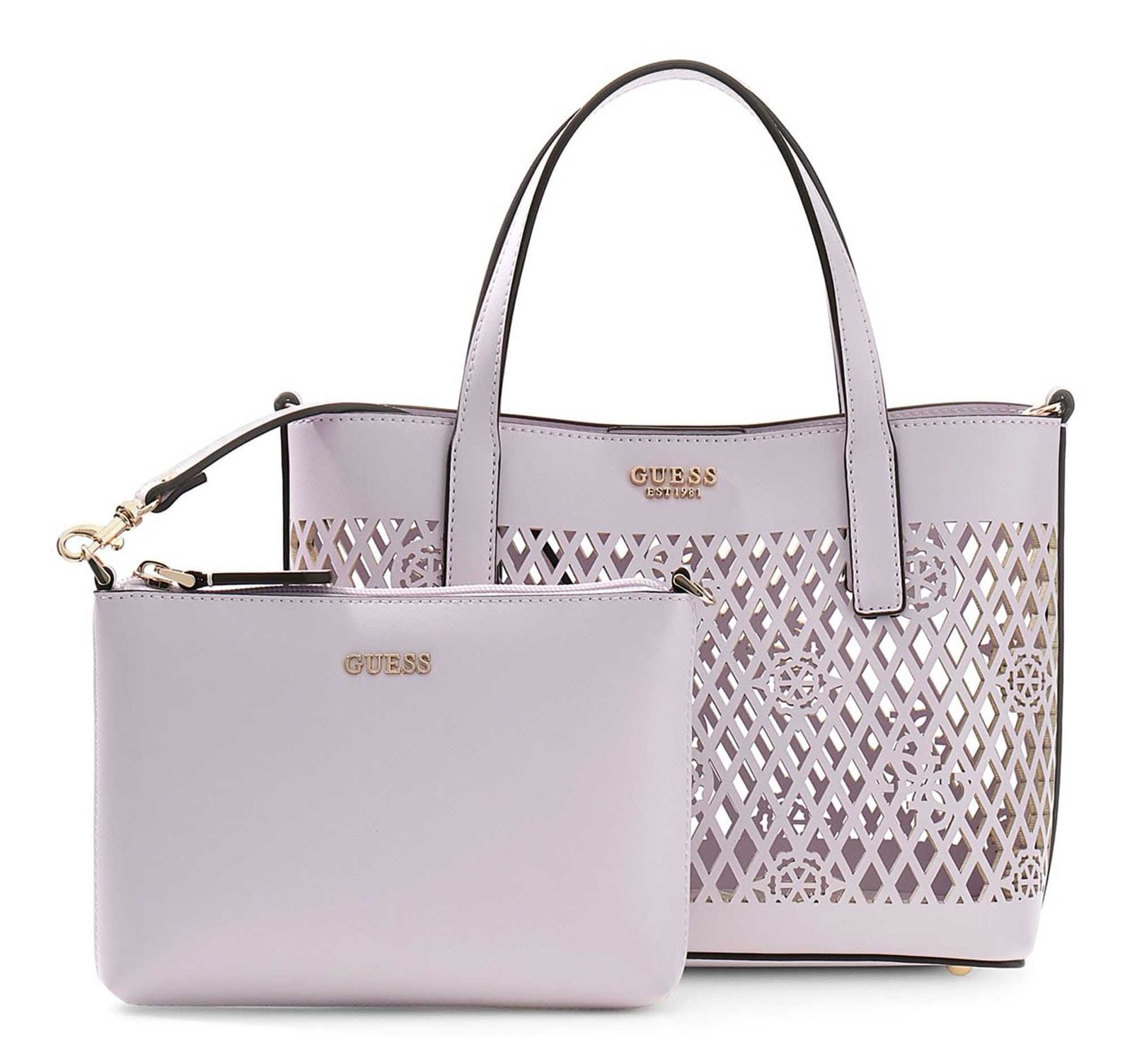 GUESS Letty 2 In 1 Mini Tote Lilac