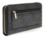 GUESS Janie Logo SLG Zip Around Wallet L Coal Logo