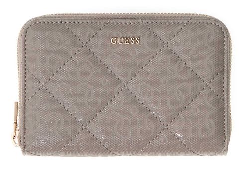 GUESS Libby SLG Zip Around Wallet M Dark Taupe