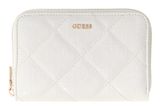 GUESS Libby SLG Zip Around Wallet M Cream White GUESS Libby SLG Zip Around Wallet M Cream White