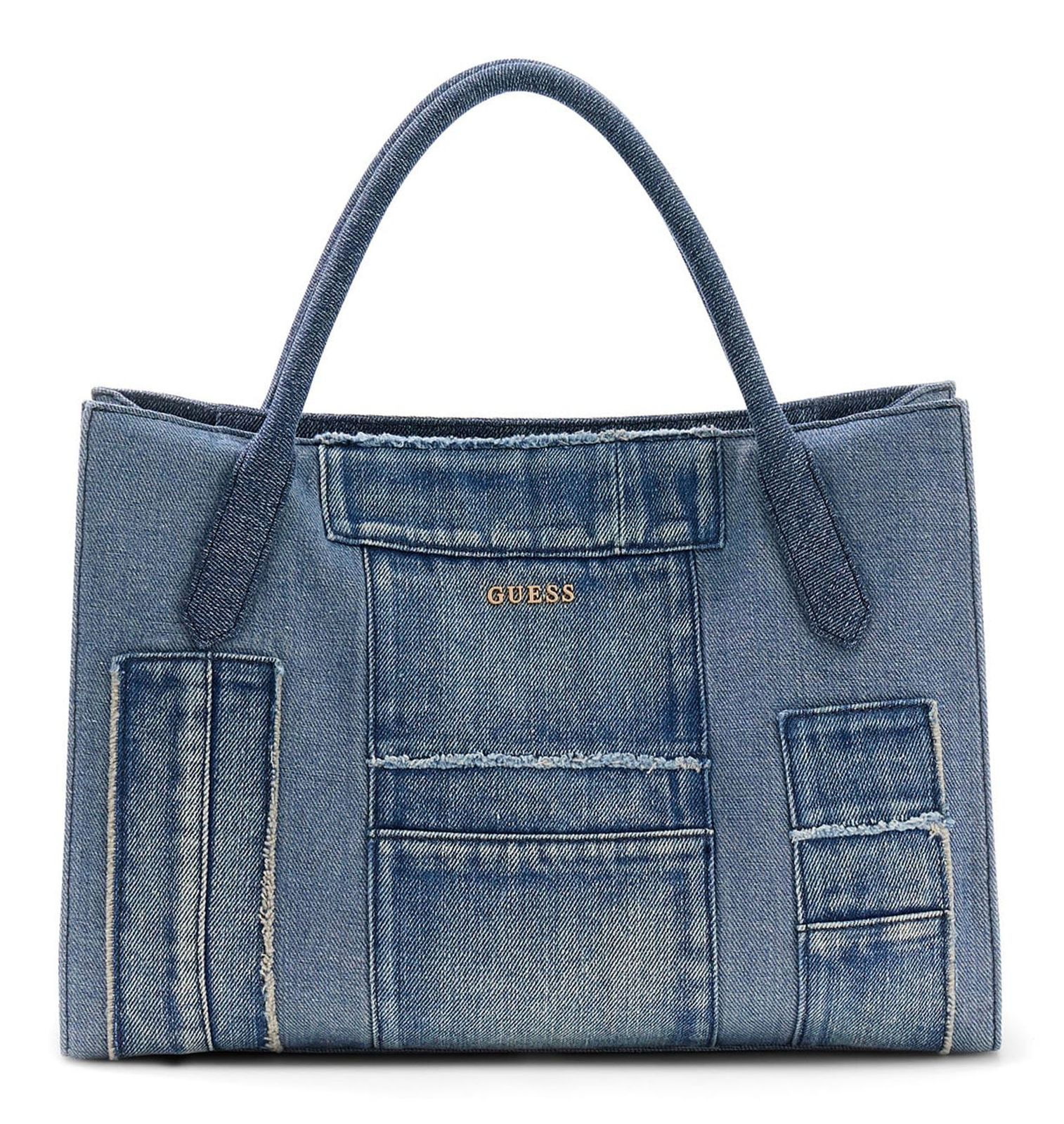 GUESS Jodi Tote Denim Multi GUESS Jodi Tote Denim Multi