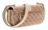 GUESS Jessa Flap Crossbody Bag Latte Logo GUESS Jessa Flap Crossbody Bag Latte Logo