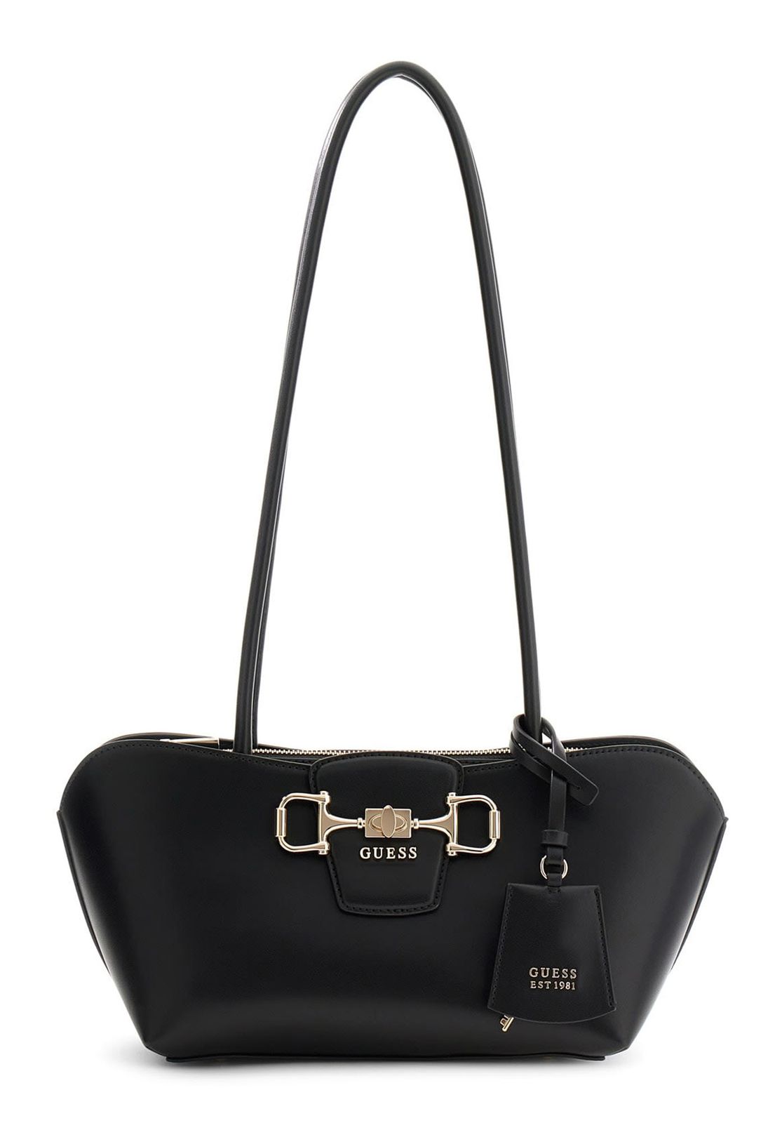GUESS Janie Shoulder Satchel Bag Black