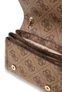 GUESS Noelle II Convertible Xbody Flap Bag Latte Logo / Brown GUESS Noelle II Convertible Xbody Flap Bag Latte Logo / Brown