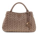 GUESS Cheryl Triple Compartment Satchel Dark Taupe GUESS Cheryl Triple Compartment Satchel Dark Taupe