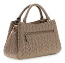 GUESS Cheryl Triple Compartment Satchel Dark Taupe GUESS Cheryl Triple Compartment Satchel Dark Taupe