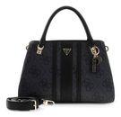 GUESS Noelle II Luxury Satchel Coal Logo