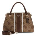 GUESS Noelle II Luxury Satchel Latte Logo / Brown
