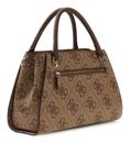 GUESS Noelle II Luxury Satchel Latte Logo / Brown