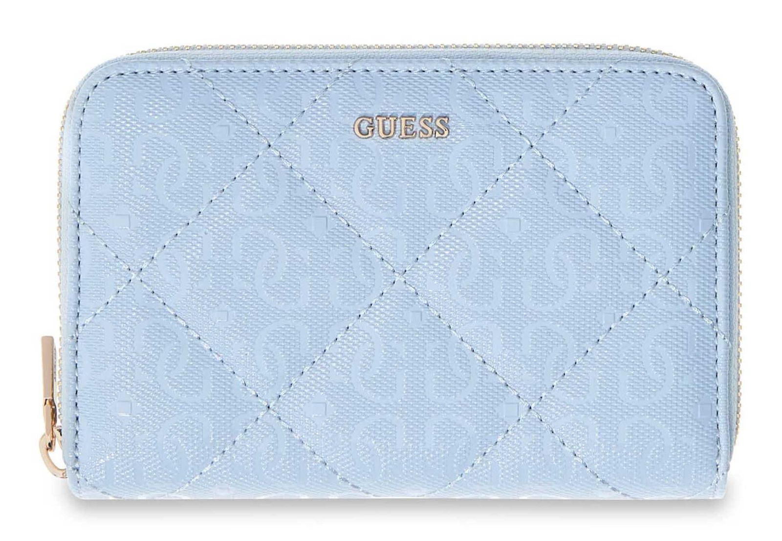GUESS Libby SLG Zip Around Wallet M Aqua