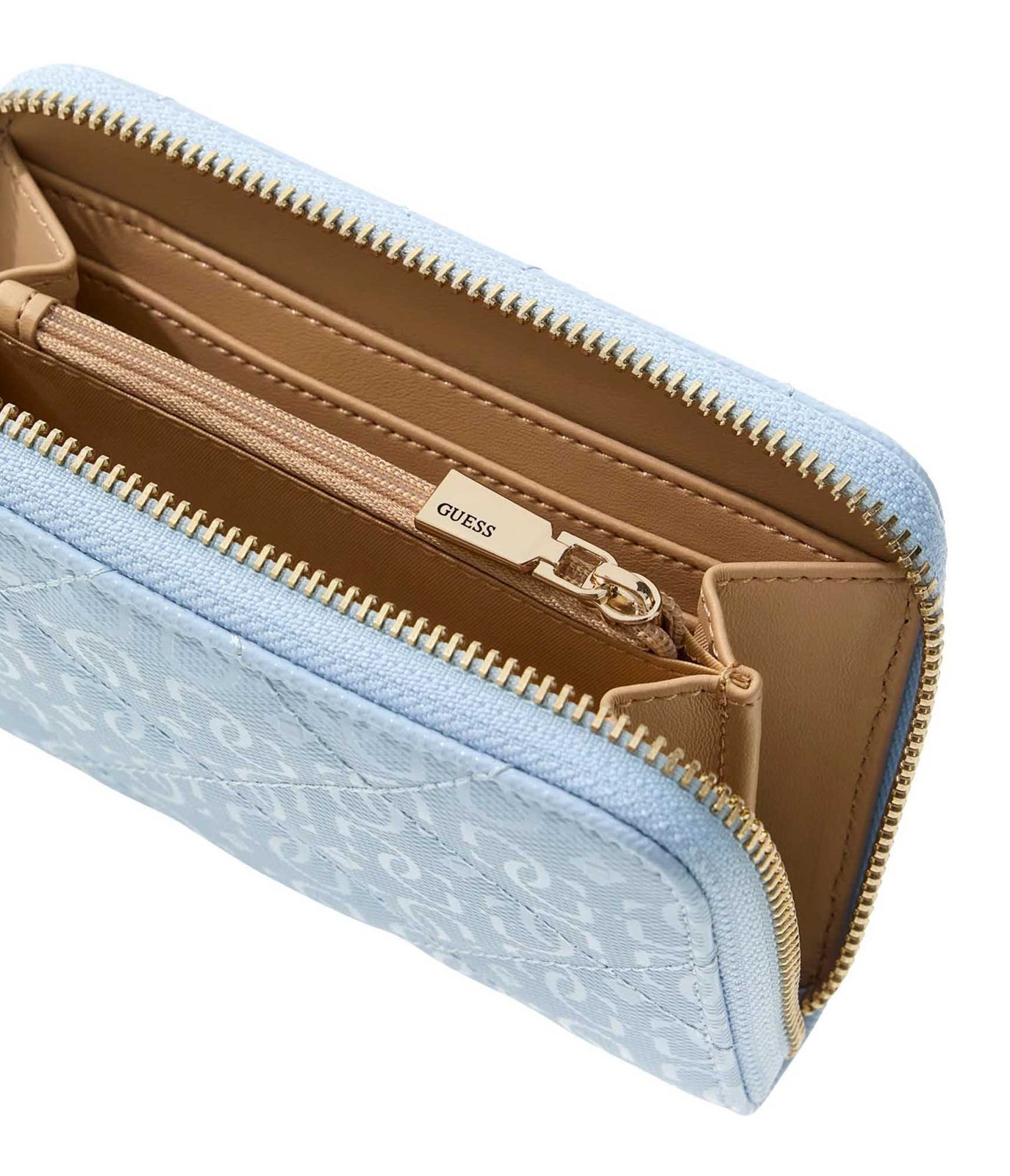 GUESS Libby SLG Zip Around Wallet M Aqua GUESS Libby SLG Zip Around Wallet M Aqua