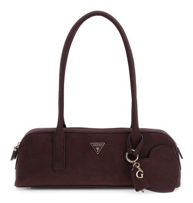 GUESS Isobel Small Shoulder Satchel Espresso