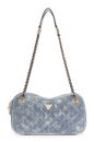 GUESS Giully II Shoulder Satchel Metallic Denim GUESS Giully II Shoulder Satchel Metallic Denim