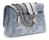 GUESS Giully II 2 Compartment Convertible Flap Metallic Denim GUESS Giully II 2 Compartment Convertible Flap Metallic Denim