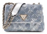 GUESS Giully II Mini 2 Compartment Convertible Flap XS Metallic Denim GUESS Giully II Mini 2 Compartment Convertible Flap XS Metallic Denim