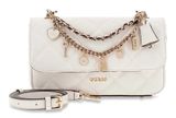 GUESS Libby Flap Crossbody Bag Cream White