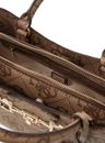 GUESS Janie Logo Girlfriend Satchel Latte Logo