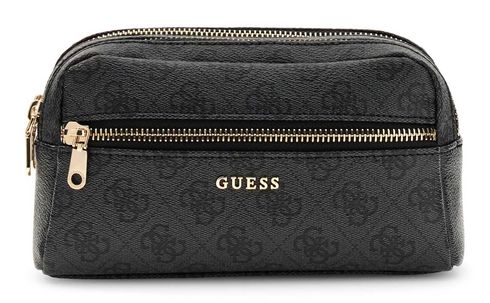 GUESS Double Zip Organizer Coal Logo