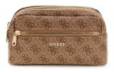 GUESS Double Zip Organizer Latte Logo GUESS Double Zip Organizer Latte Logo