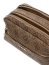 GUESS Double Zip Organizer Latte Logo GUESS Double Zip Organizer Latte Logo