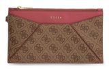 GUESS Zip Flat Pouch Rose Multi