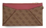 GUESS Zip Flat Pouch Rose Multi