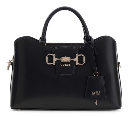 GUESS Janie Girlfriend Satchel Black GUESS Janie Girlfriend Satchel Black