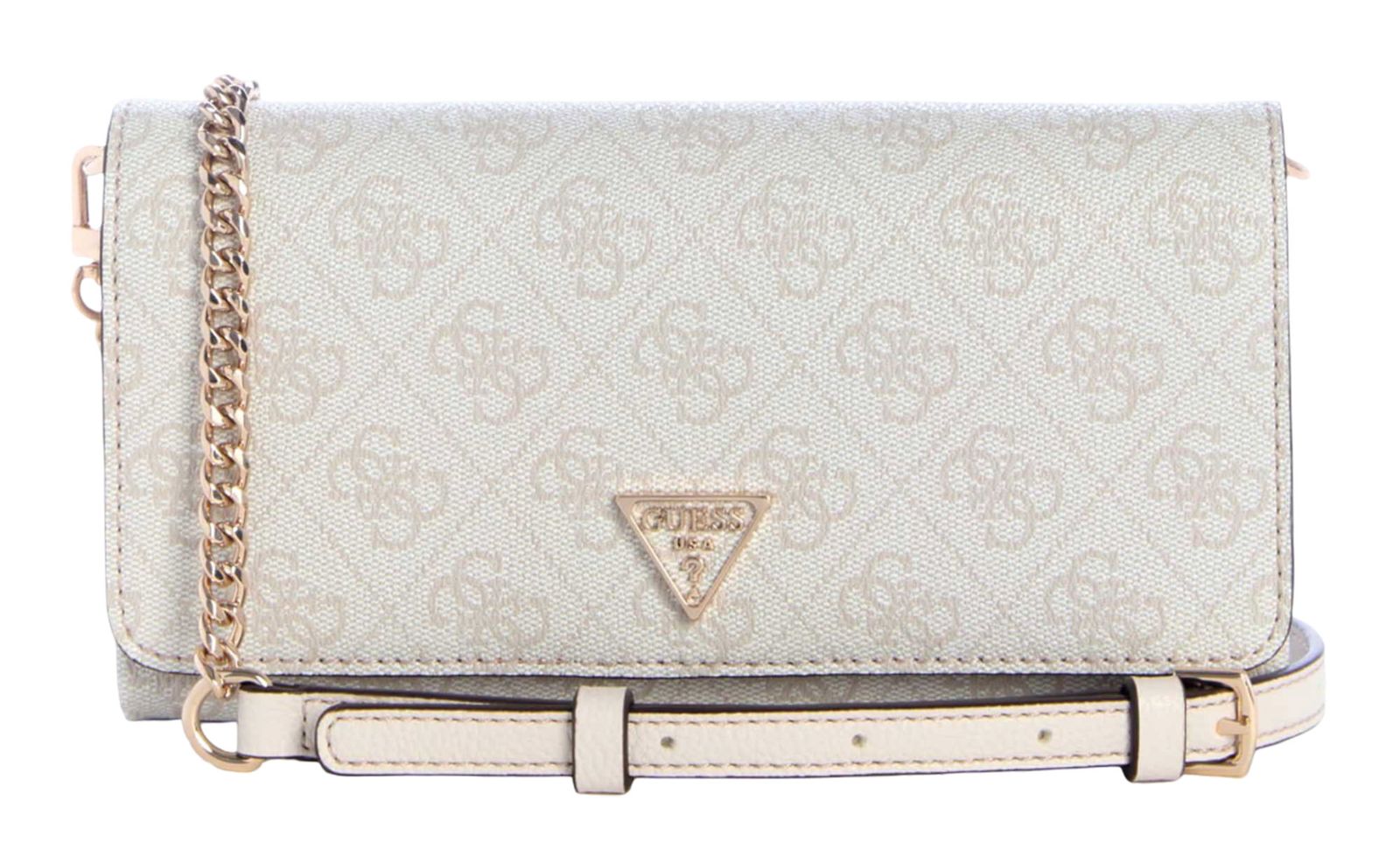 GUESS Noelle II Xbody Flap Organizer Bone Logo GUESS Noelle II Xbody Flap Organizer Bone Logo