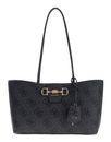 GUESS Janie Logo Girlfriend Carryall Coal Logo