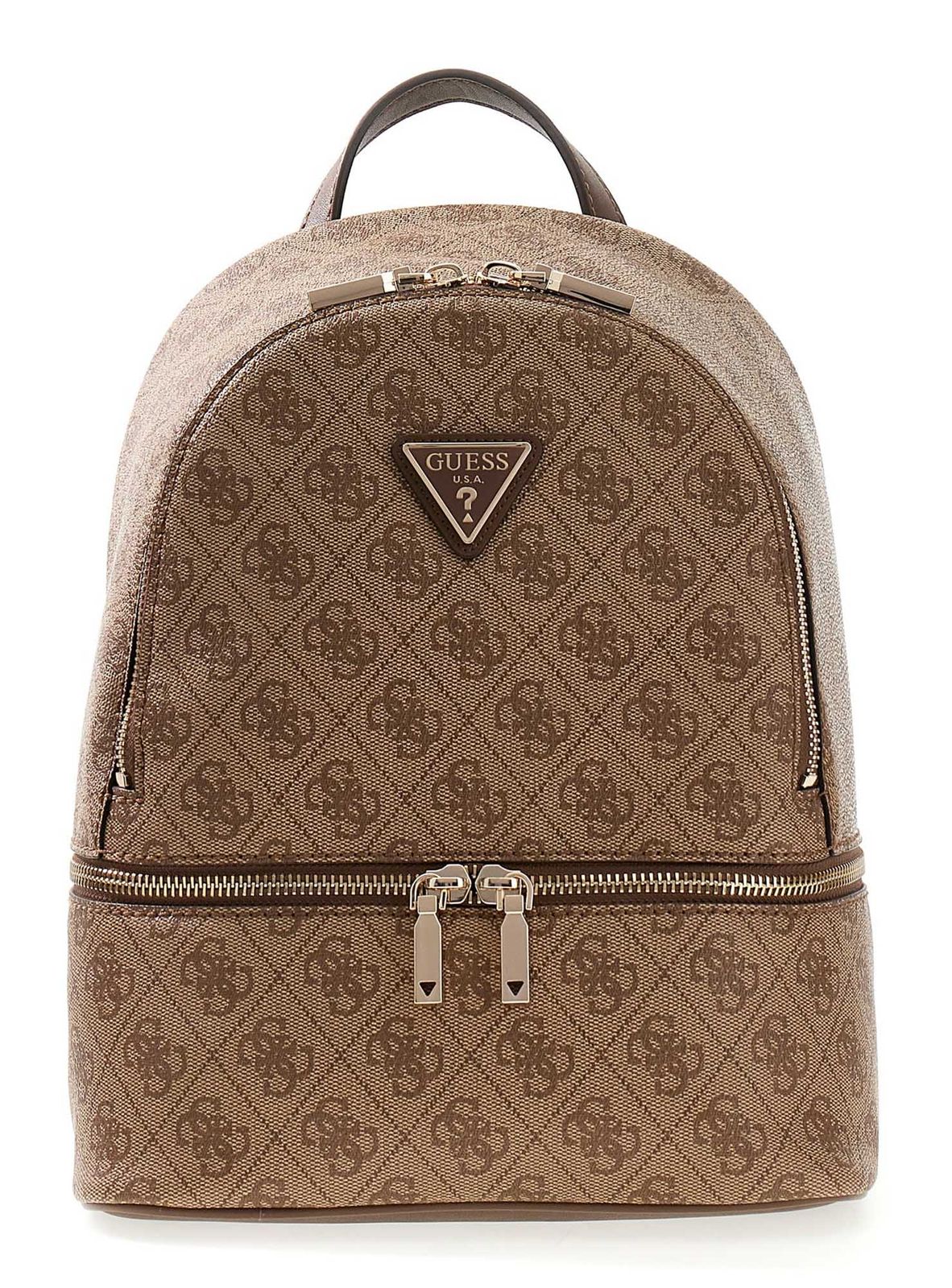 GUESS Follie Travel Small Backpack Latte Logo