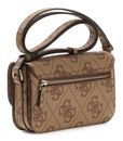 GUESS Janie Logo Convertible Xbody Flap Latte Logo