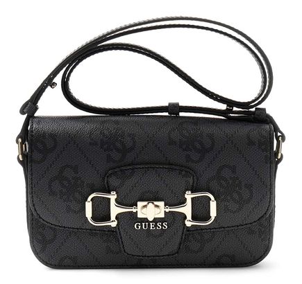 GUESS Janie Logo Convertible Xbody Flap Coal Logo GUESS Janie Logo Convertible Xbody Flap Coal Logo