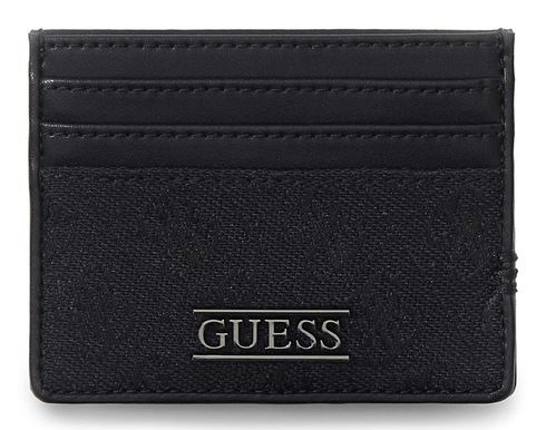 GUESS Boston Card Holder Dark Black