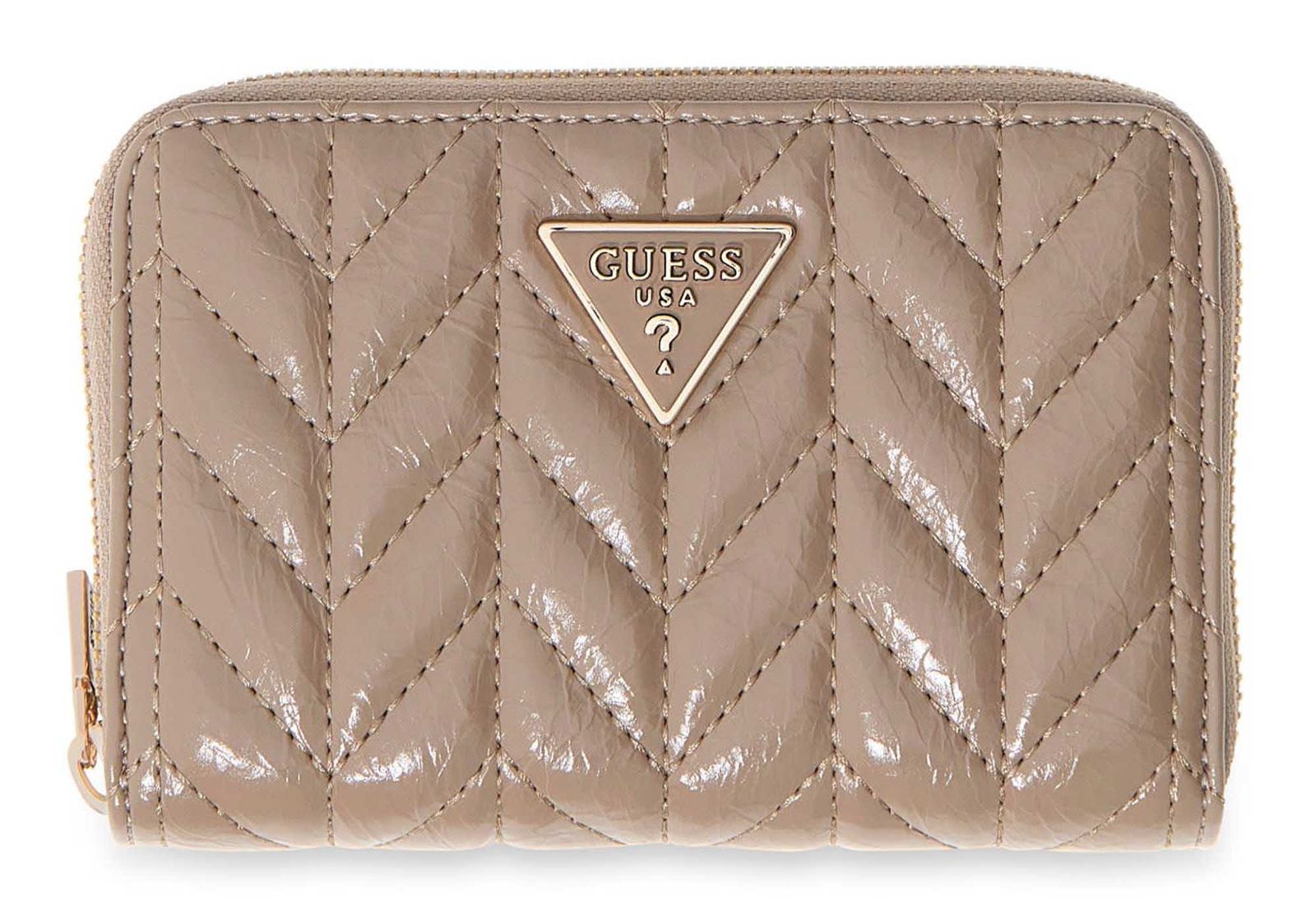 GUESS Cheryl SLG Zip Around Wallet M Dark Taupe