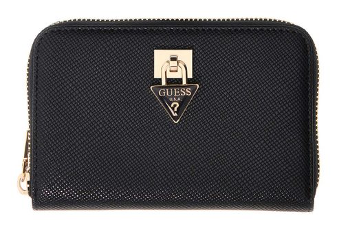 GUESS Patsie SLG Zip Around Wallet M Black