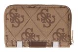 GUESS Laurel II SLG Zip Around Wallet M Latte Logo / Brown GUESS Laurel II SLG Zip Around Wallet M Latte Logo / Brown