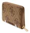 GUESS Laurel II SLG Zip Around Wallet M Latte Logo / Brown GUESS Laurel II SLG Zip Around Wallet M Latte Logo / Brown