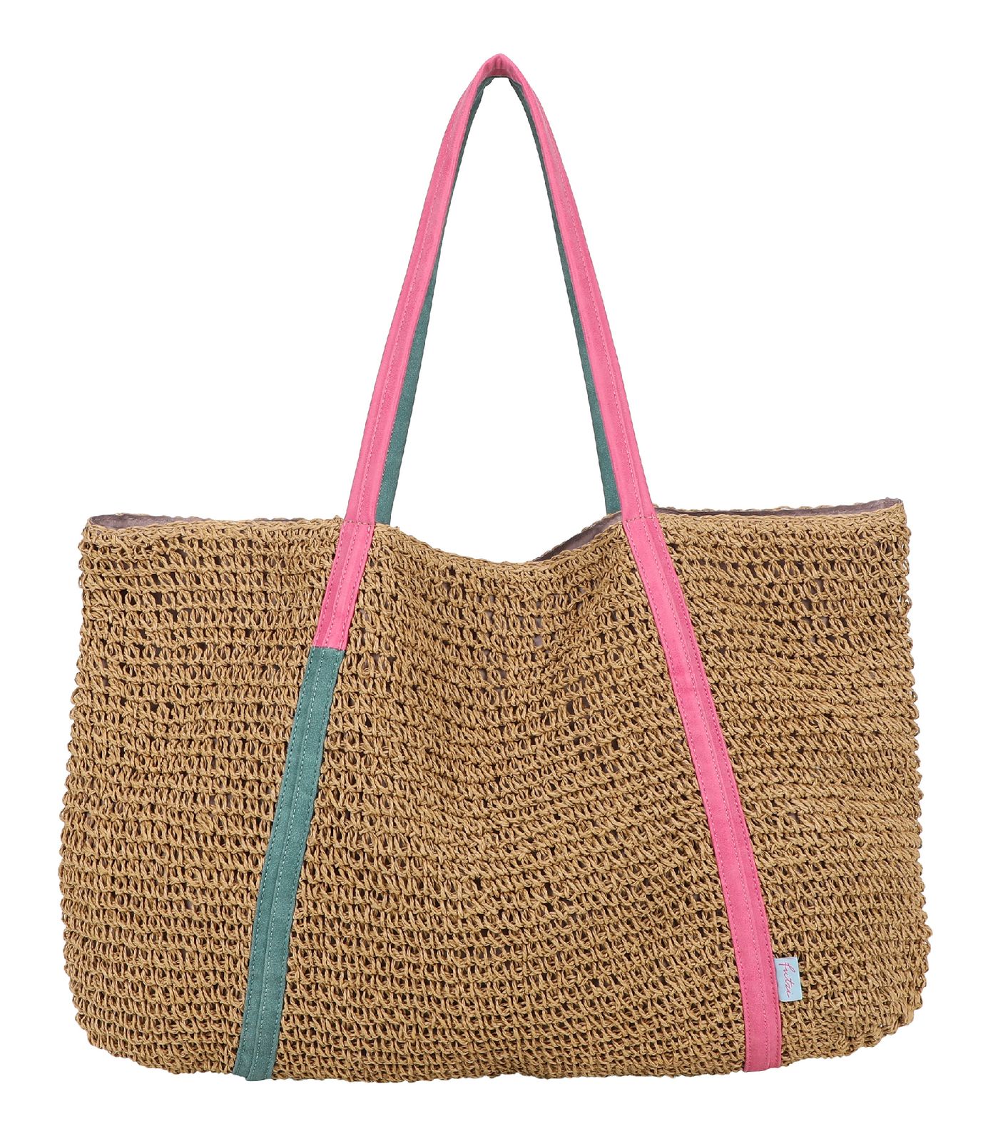 Fritzi aus Preußen Simply Shopper Nature Straw Lime Pink