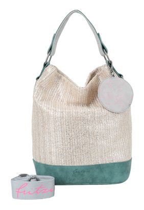 Fritzi aus Preußen Olga Limited Panther Painted Straw Silver Jade