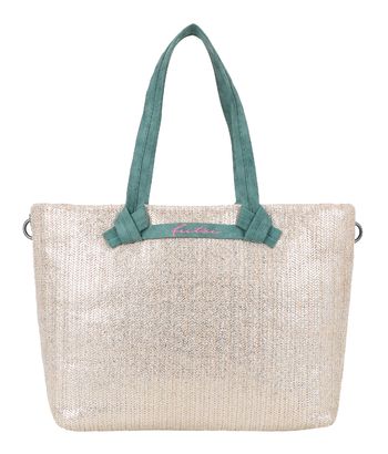 Fritzi aus Preußen Cloud Shopper Big Limited Painted Straw Silver Jade