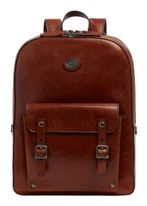 THE BRIDGE Galileo Backpack Double Zip Marrone TB / Rut. Sc. Opaco
