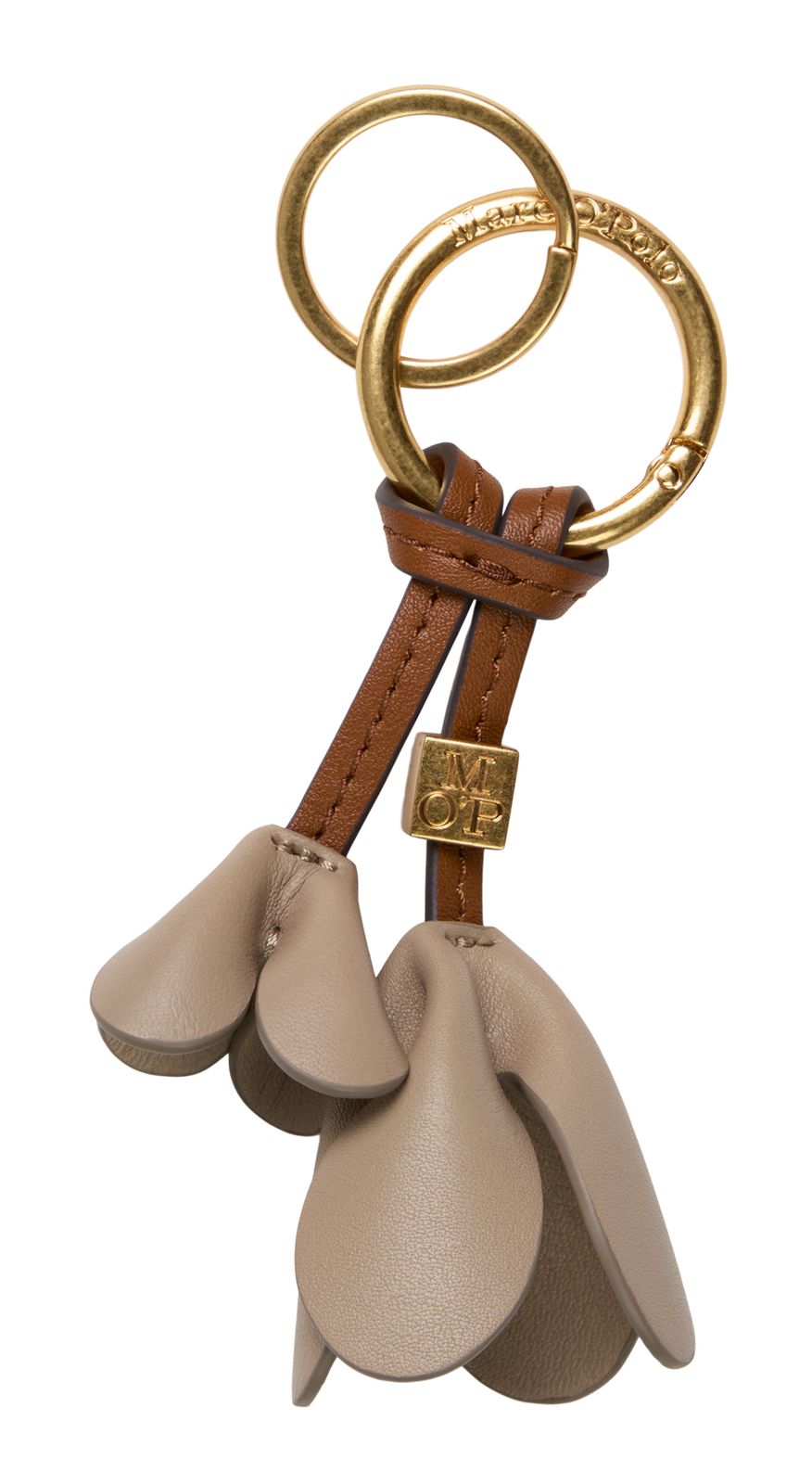 Marc O'Polo Alice Leather Keyring Burnt Tobacco
