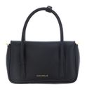 COCCINELLE C-Me Lock Mini Bag Grained Leather Noir