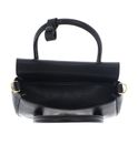 COCCINELLE C-Me Lock Mini Bag Grained Leather Noir